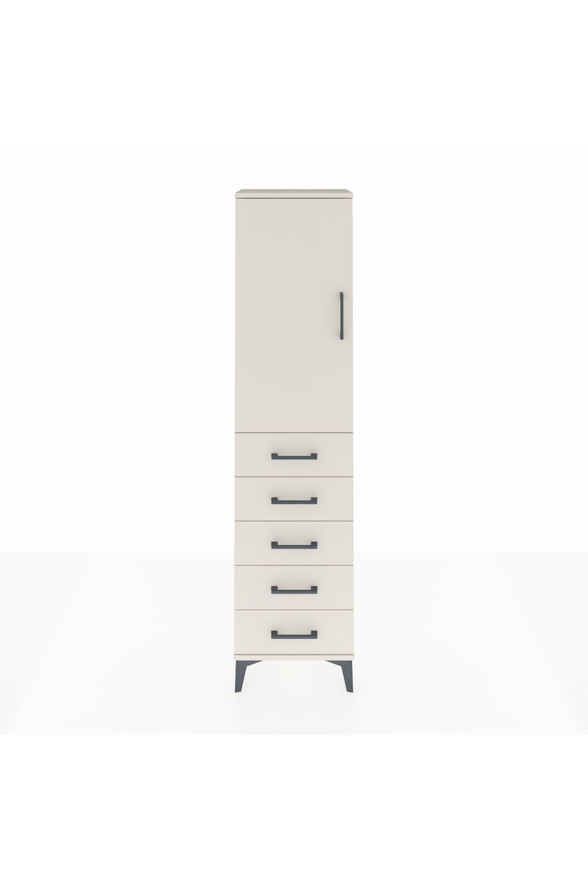 Arges Dolap 2 Raflı 5 Çekmeceli Tek Kapaklı 44x30x182 Aytaşı-Aytaşı