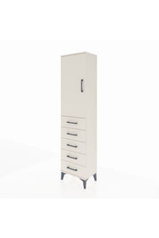 Arges Dolap 2 Raflı 5 Çekmeceli Tek Kapaklı 44x30x182 Aytaşı-Aytaşı