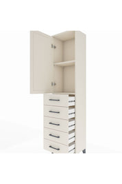 Arges Dolap 2 Raflı 5 Çekmeceli Tek Kapaklı 44x30x182 Aytaşı-Aytaşı