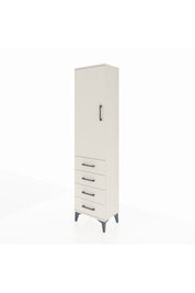 Arges Dolap 2 Raflı 4 Çekmeceli Tek Kapaklı 44x30x182 Aytaşı-Aytaşı