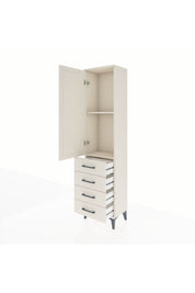 Arges Dolap 2 Raflı 4 Çekmeceli Tek Kapaklı 44x30x182 Aytaşı-Aytaşı