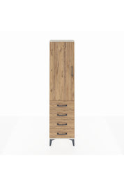Arges Dolap 2 Raflı 4 Çekmeceli Tek Kapaklı 44x30x182 Aytaşı-Çam