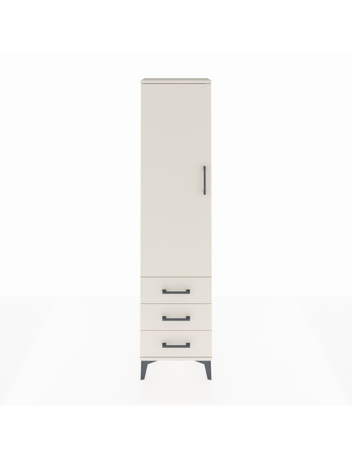 Arges Dolap 4 Raflı 3 Çekmeceli Tek Kapaklı 44x30x182 Aytaşı-Aytaşı