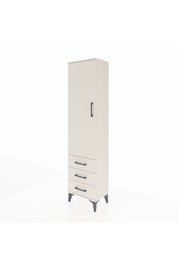 Arges Dolap 4 Raflı 3 Çekmeceli Tek Kapaklı 44x30x182 Aytaşı-Aytaşı