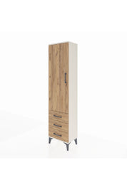 Arges Dolap 4 Raflı 3 Çekmeceli Tek Kapaklı 44x30x182 - S22M006V3A