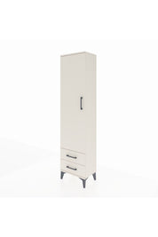 Arges Dolap 5 Raflı 2 Çekmeceli Tek Kapaklı 44x30x182 - S22M007V1A