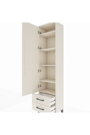 Arges Dolap 5 Raflı 2 Çekmeceli Tek Kapaklı 44x30x182 Aytaşı-Aytaşı