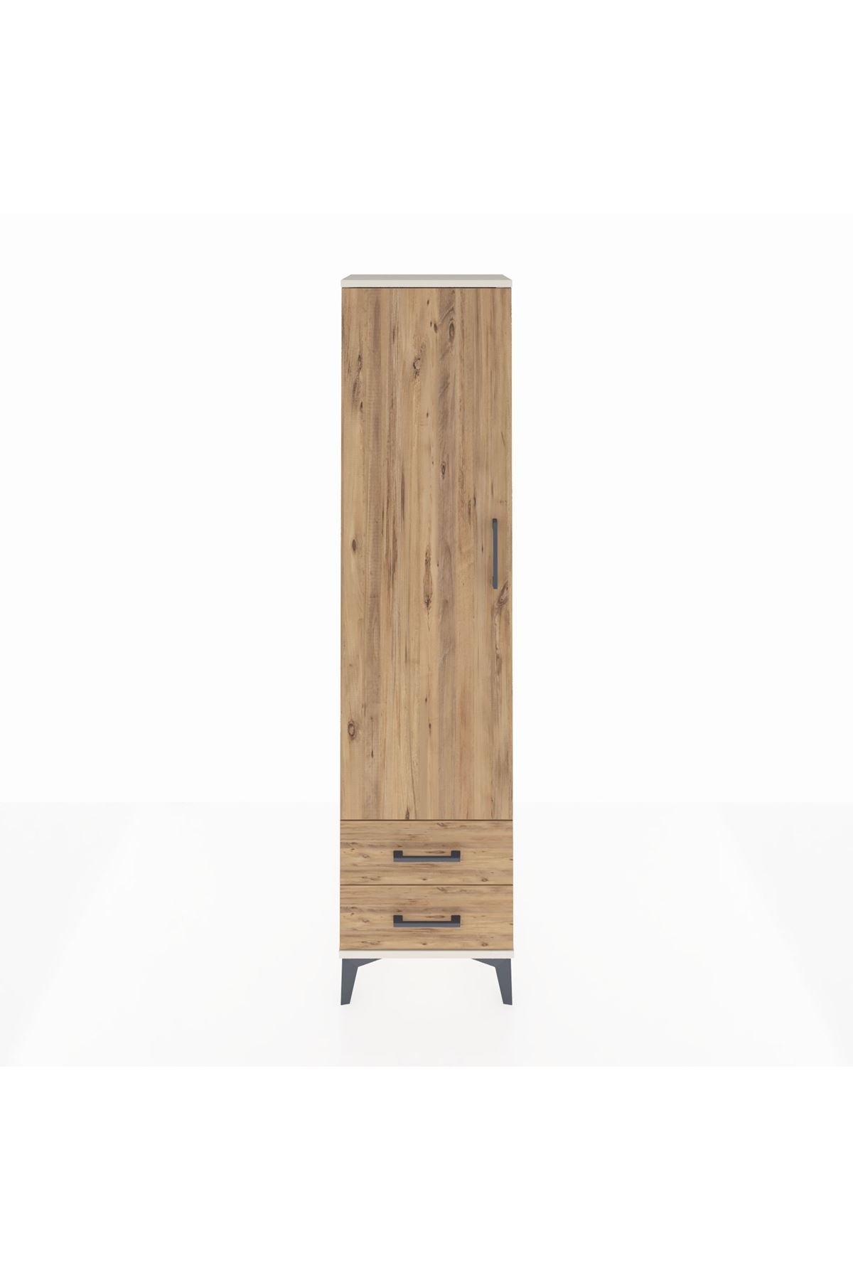 Arges Dolap 5 Raflı 2 Çekmeceli Tek Kapaklı 44x30x182 - S22M007V3A