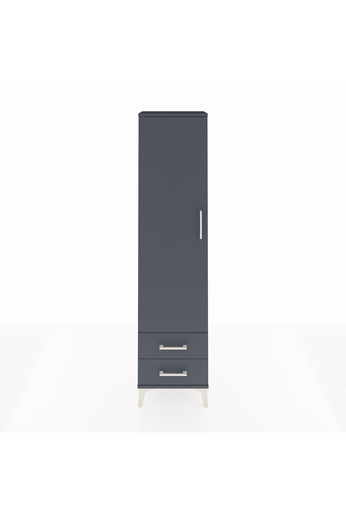 Arges Dolap 5 Raflı 2 Çekmeceli Tek Kapaklı 44x30x182 - S22M007V5A