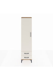 Arges Dolap 5 Raflı 2 Çekmeceli Tek Kapaklı 44x30x182 Çam-Aytaşı