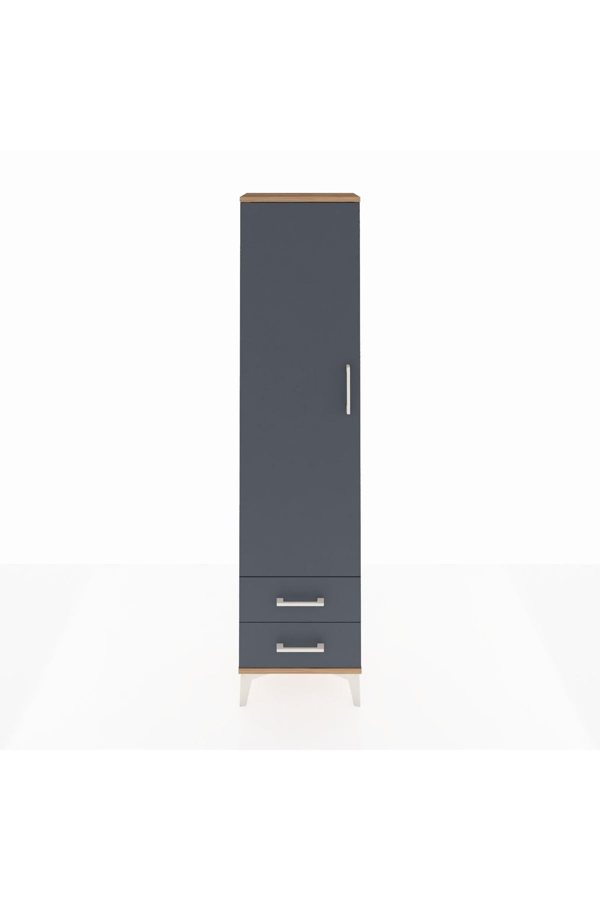 Arges Dolap 5 Raflı 2 Çekmeceli Tek Kapaklı 44x30x182 - S22M007V8A