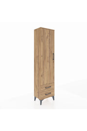 Arges Dolap 5 Raflı 2 Çekmeceli Tek Kapaklı 44x30x182 - S22M007V9A