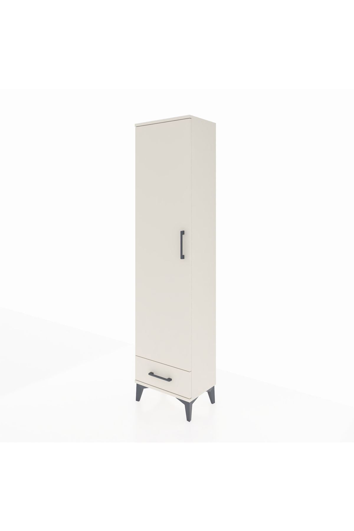 Arges Dolap 5 Raflı Tek Çekmeceli Tek Kapaklı 44x30x182 Aytaşı-Aytaşı