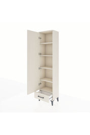 Arges Dolap 5 Raflı Tek Çekmeceli Tek Kapaklı 44x30x182 Aytaşı-Aytaşı