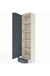 Arges Dolap 5 Raflı Tek Çekmeceli Tek Kapaklı 44x30x182 Aytaşı-Antrasit