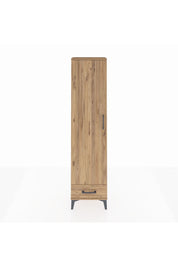 Arges Dolap 5 Raflı Tek Çekmeceli Tek Kapaklı 44x30x182 Çam-Çam