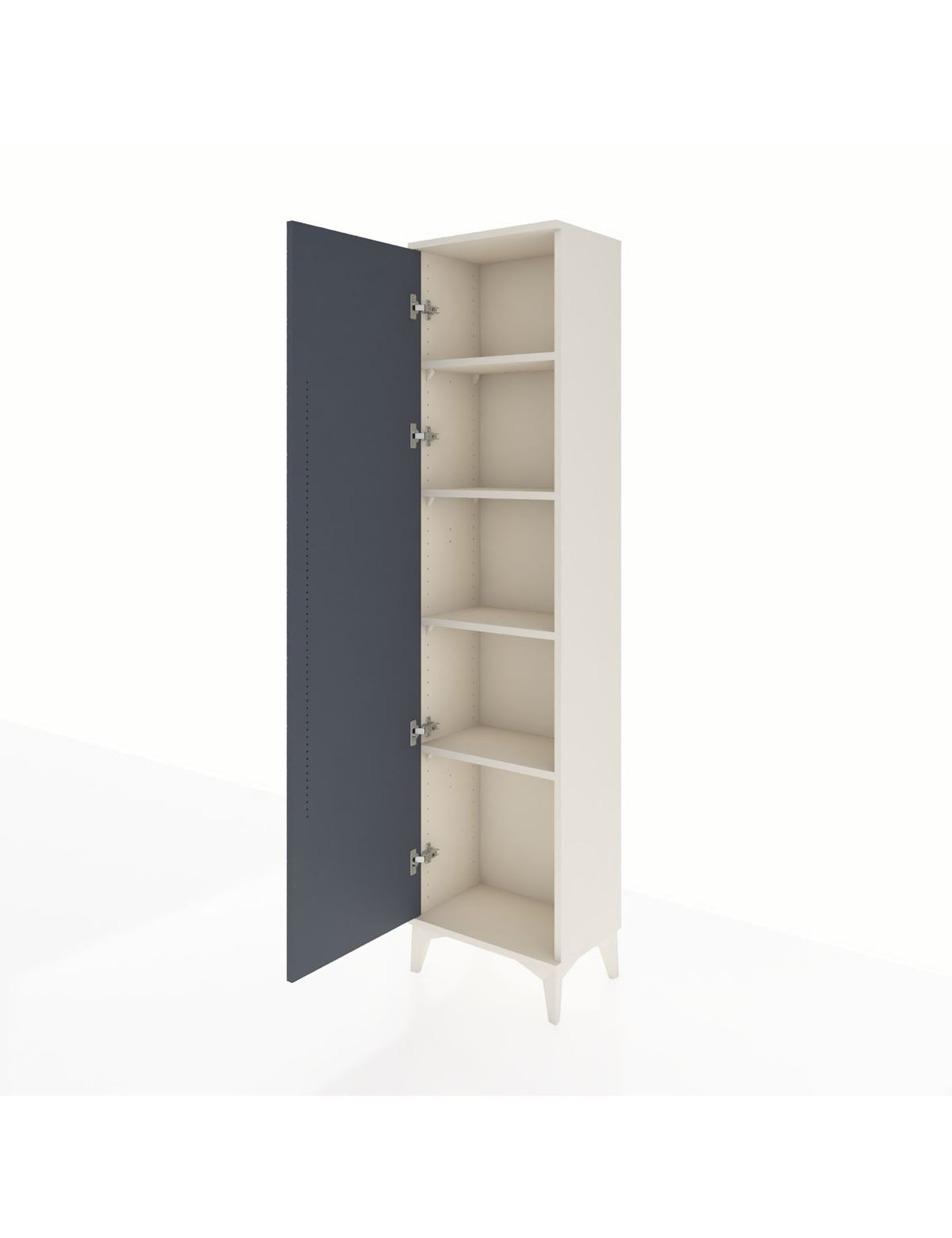 Arges Dolap 4 Raflı Tek Kapaklı 44x30x182 - S22M009V2A