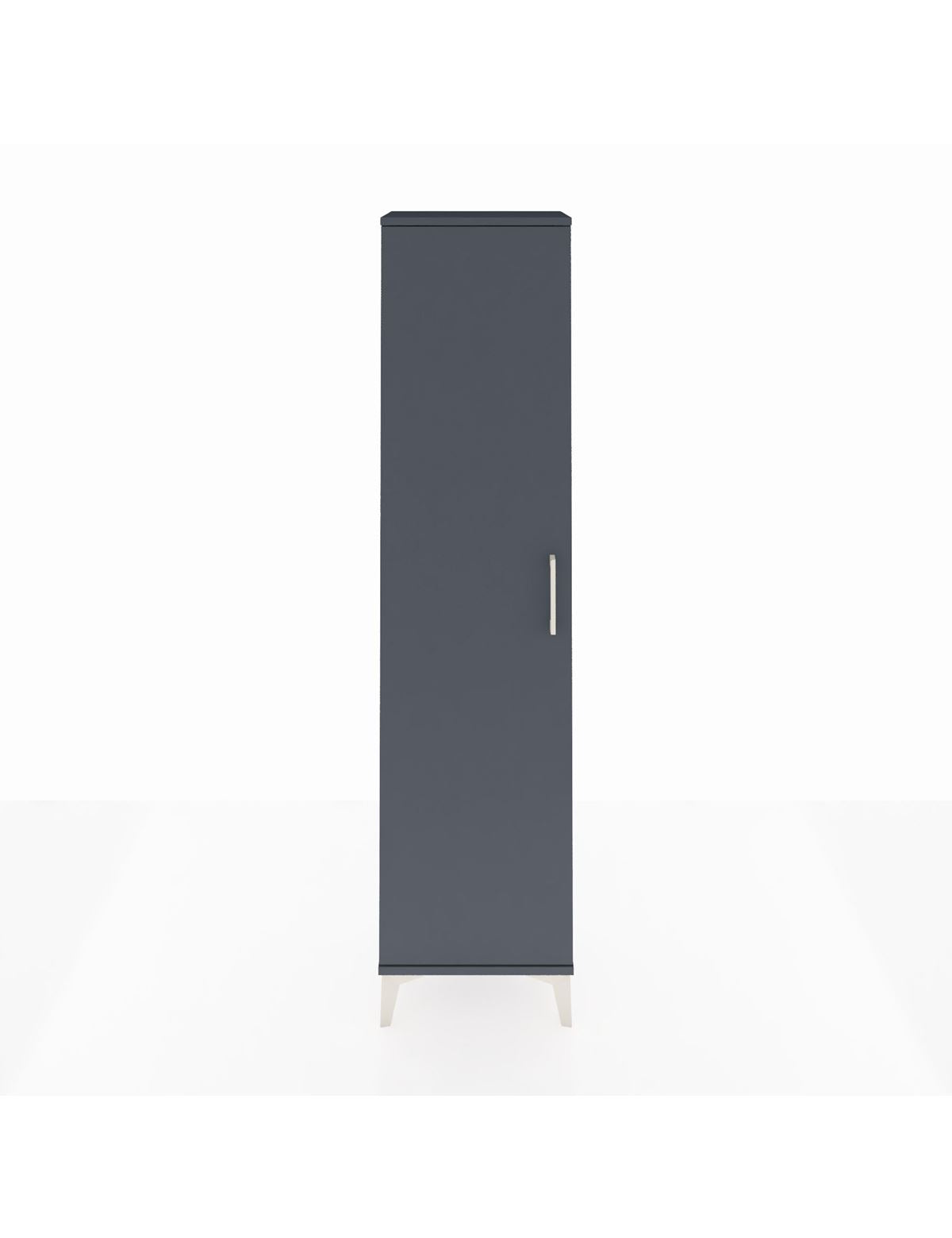 Arges Dolap 4 Raflı Tek Kapaklı 44x30x182 Antrasit-Antrasit