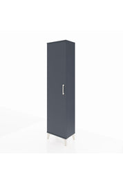 Arges Dolap 4 Raflı Tek Kapaklı 44x30x182 Antrasit-Antrasit