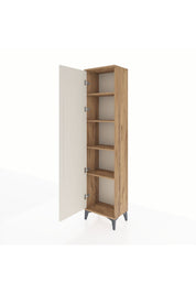 Arges Dolap 4 Raflı Tek Kapaklı 44x30x182 Çam-Aytaşı