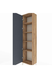 Arges Dolap 4 Raflı Tek Kapaklı 44x30x182 Çam-Antrasit