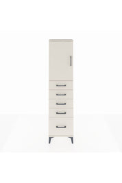 Arges Dolap Tek Raflı 5 Çekmeceli Tek Kapaklı 44x30x182 Aytaşı-Aytaşı