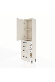 Arges Dolap 2 Raflı 4 Çekmeceli Tek Kapaklı 44x30x182 Aytaşı-Aytaşı