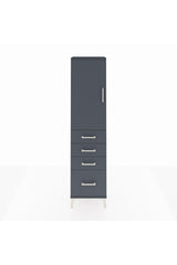 Arges Dolap 2 Raflı 4 Çekmeceli Tek Kapaklı 44x30x182