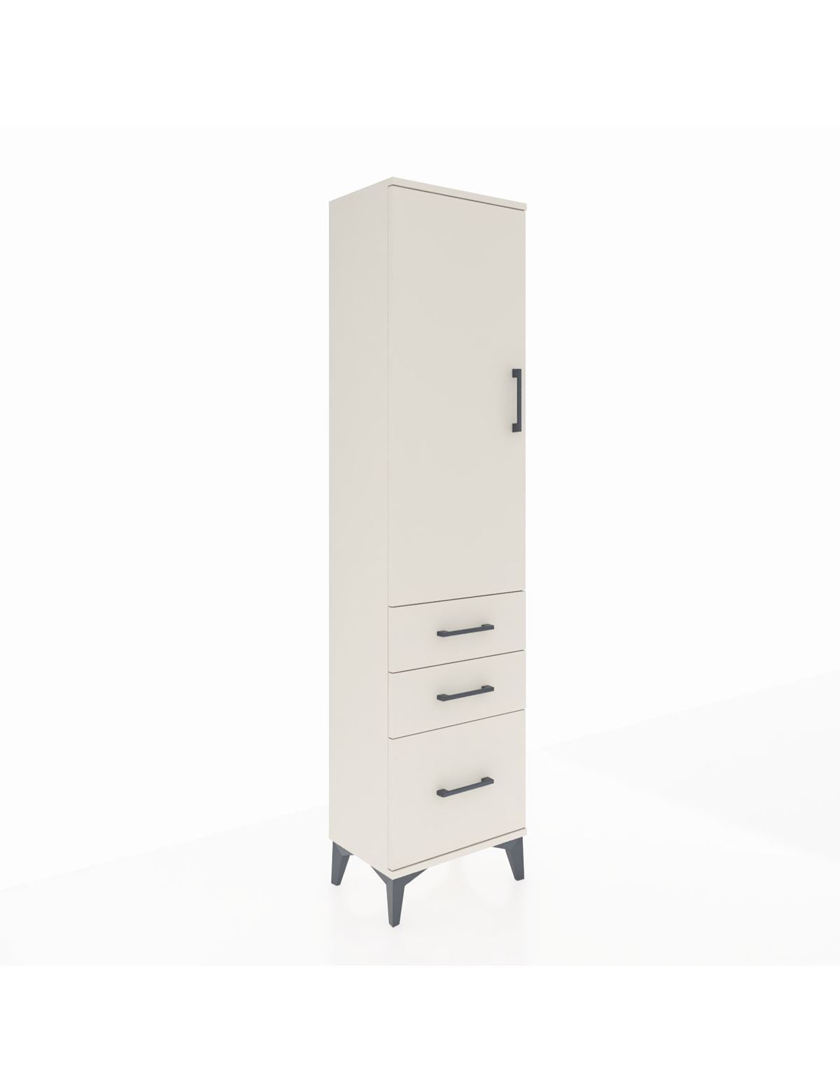 Arges Dolap 2 Raflı 3 Çekmeceli Tek Kapaklı 44x30x182 Aytaşı-Aytaşı