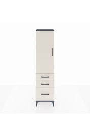 Arges Dolap 2 Raflı 3 Çekmeceli Tek Kapaklı 44x30x182 Antrasit-Aytaşı