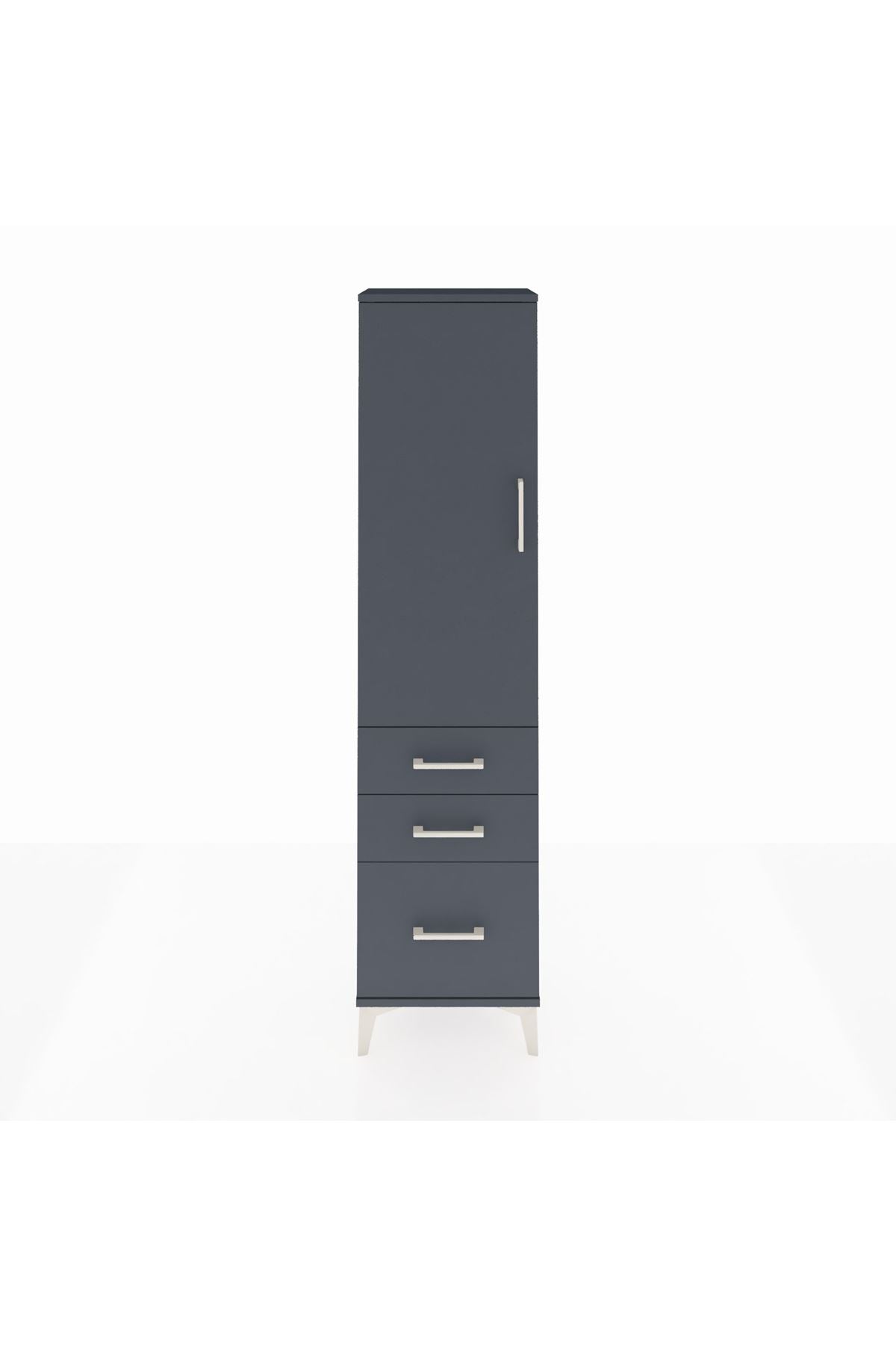 Arges Dolap 2 Raflı 3 Çekmeceli Tek Kapaklı 44x30x182 - S22M014V5A