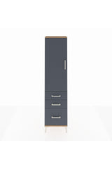 Arges Dolap 2 Raflı 3 Çekmeceli Tek Kapaklı 44x30x182