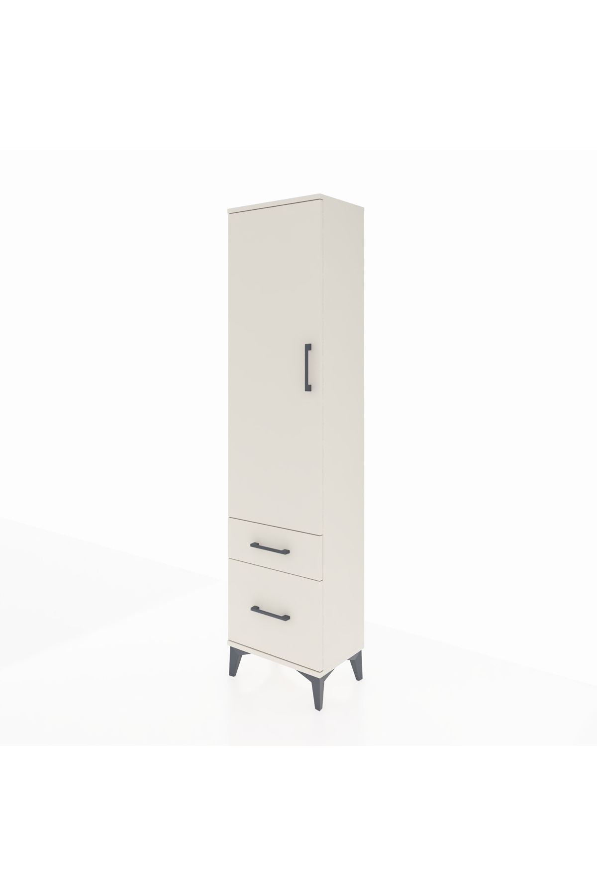 Arges Dolap 2 Raflı 2 Çekmeceli Tek Kapaklı 44x30x182 Aytaşı-Aytaşı