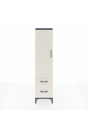 Arges Dolap 2 Raflı 2 Çekmeceli Tek Kapaklı 44x30x182 Antrasit-Aytaşı