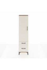 Arges Dolap 2 Raflı 2 Çekmeceli Tek Kapaklı 44x30x182 Çam-Aytaşı