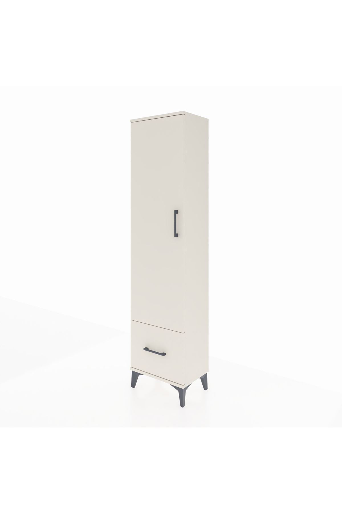 Arges Dolap 5 Raflı Tek Çekmeceli Tek Kapaklı 44x30x182 Aytaşı-Aytaşı