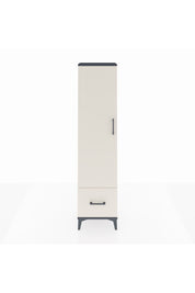 Arges Dolap 5 Raflı Tek Çekmeceli Tek Kapaklı 44x30x182 Antrasit-Aytaşı