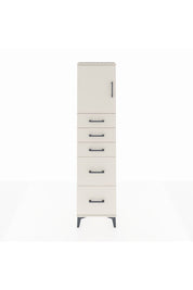 Arges Dolap Tek Raflı 5 Çekmeceli Tek Kapaklı 44x30x182 Aytaşı-Aytaşı