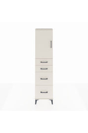 Arges Dolap Tek Raflı 4 Çekmeceli Tek Kapaklı 44x30x182 Aytaşı-Aytaşı