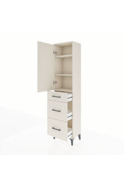 Arges Dolap 3 Raflı 3 Çekmeceli Tek Kapaklı 44x30x182 Aytaşı-Aytaşı