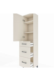 Arges Dolap 3 Raflı 3 Çekmeceli Tek Kapaklı 44x30x182 Aytaşı-Aytaşı