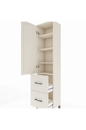 Arges Dolap 4 Raflı 2 Çekmeceli Tek Kapaklı 44x30x182 Aytaşı-Aytaşı