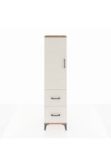 Arges Dolap 4 Raflı 2 Çekmeceli Tek Kapaklı 44x30x182