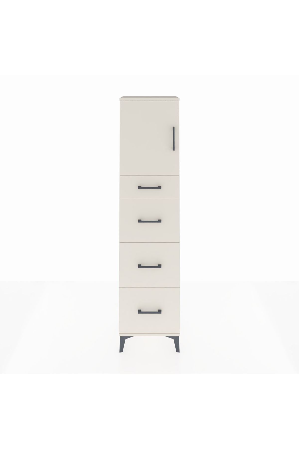 Arges Dolap 2 Raflı 4 Çekmeceli Tek Kapaklı 44x30x182 Aytaşı-Aytaşı