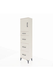 Arges Dolap 2 Raflı 4 Çekmeceli Tek Kapaklı 44x30x182 Aytaşı-Aytaşı