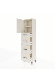 Arges Dolap 2 Raflı 4 Çekmeceli Tek Kapaklı 44x30x182 Aytaşı-Aytaşı