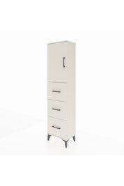 Arges Dolap Tek Raflı 3 Çekmeceli Tek Kapaklı 44x30x182 Aytaşı-Aytaşı