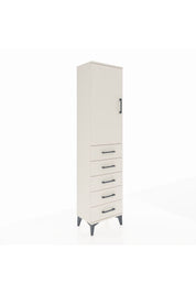 Arges Dolap Tek Raflı 5 Çekmeceli Tek Askılı 44x30x182 Aytaşı-Aytaşı
