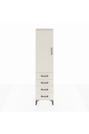 Arges Dolap Tek Raflı 4 Çekmeceli Tek Askılı 44x30x182 Aytaşı-Aytaşı