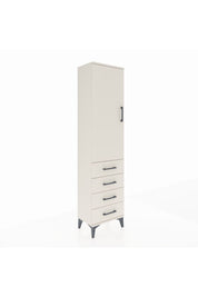 Arges Dolap Tek Raflı 4 Çekmeceli Tek Askılı 44x30x182 Aytaşı-Aytaşı